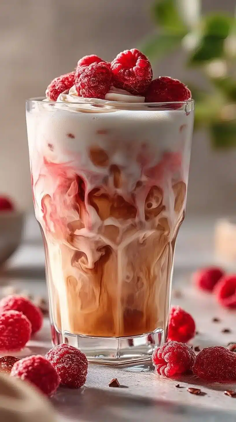 Vanilla Raspberry Iced Latte