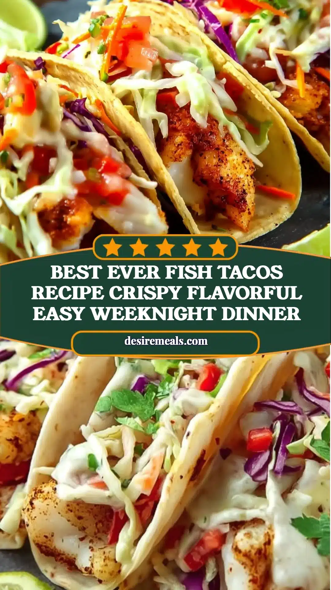 BEST EVER Fish Tacos Recipe Crispy Flavorful Easy Weeknight Dinner