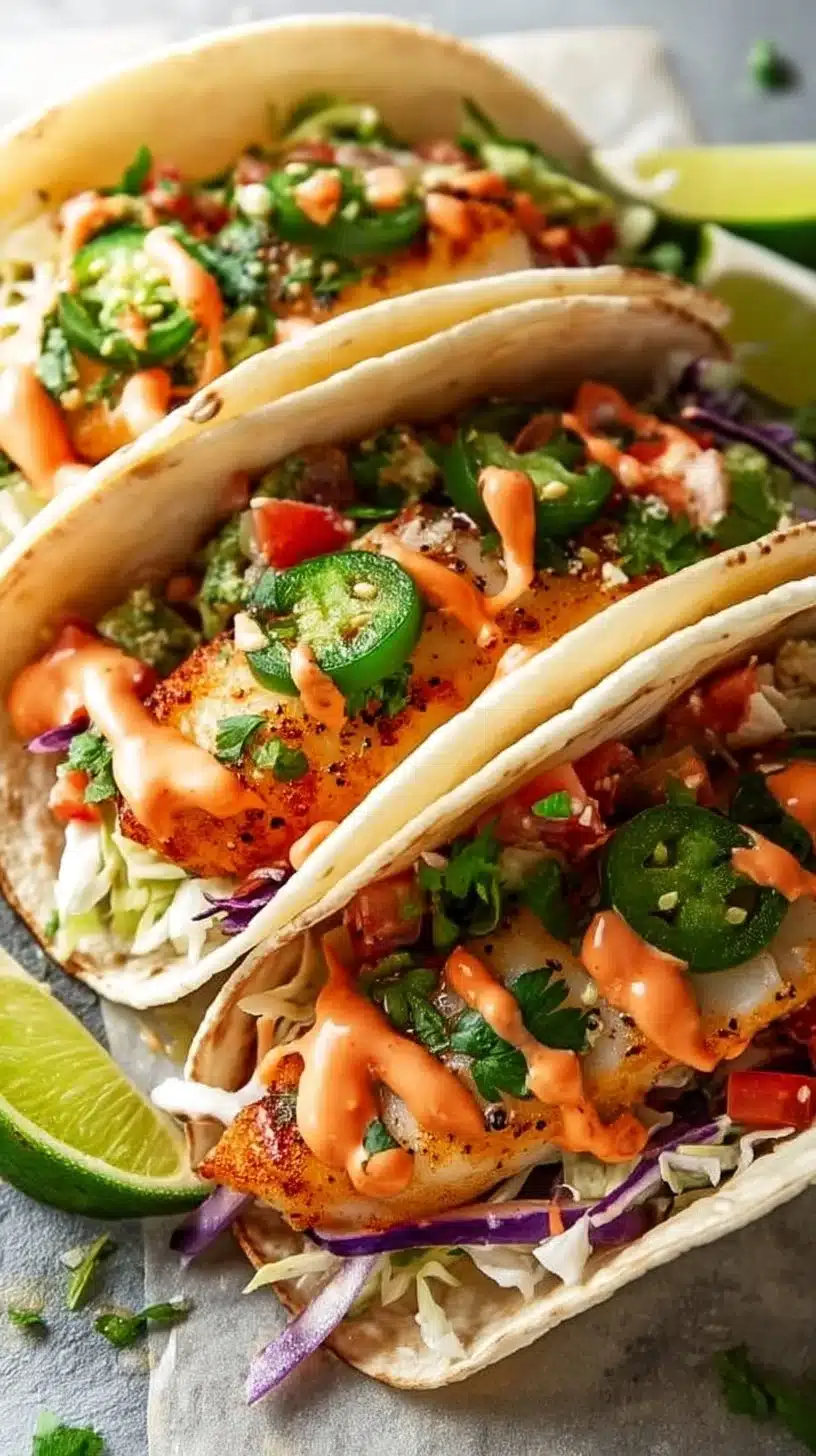 Better Than Takeout Fish Tacos with Best Taco Sauce