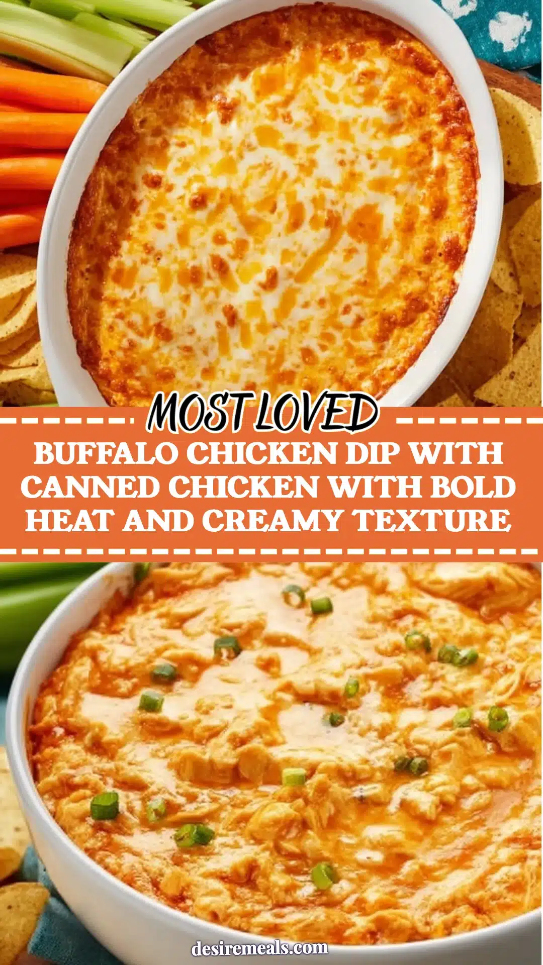 Buffalo Chicken Dip with Canned Chicken with bold heat and creamy texture