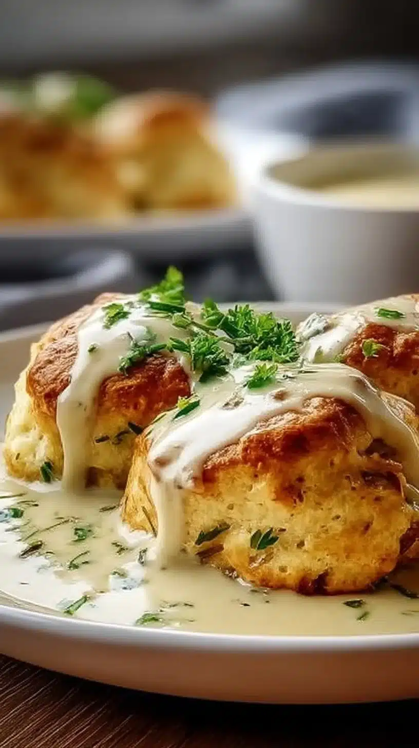 Chicken Pillows with Creamy Parmesan Sauce for Cozy Nights
