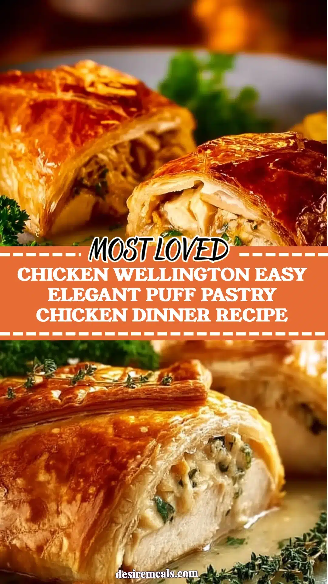 Chicken Wellington Easy Elegant Puff Pastry Chicken Dinner Recipe