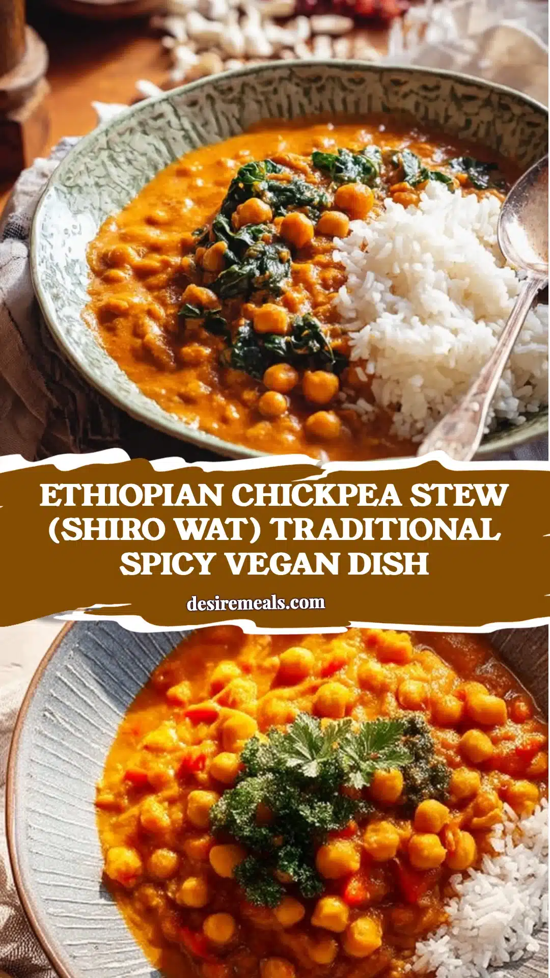Ethiopian Chickpea Stew (Shiro Wat) Traditional Spicy Vegan Dish