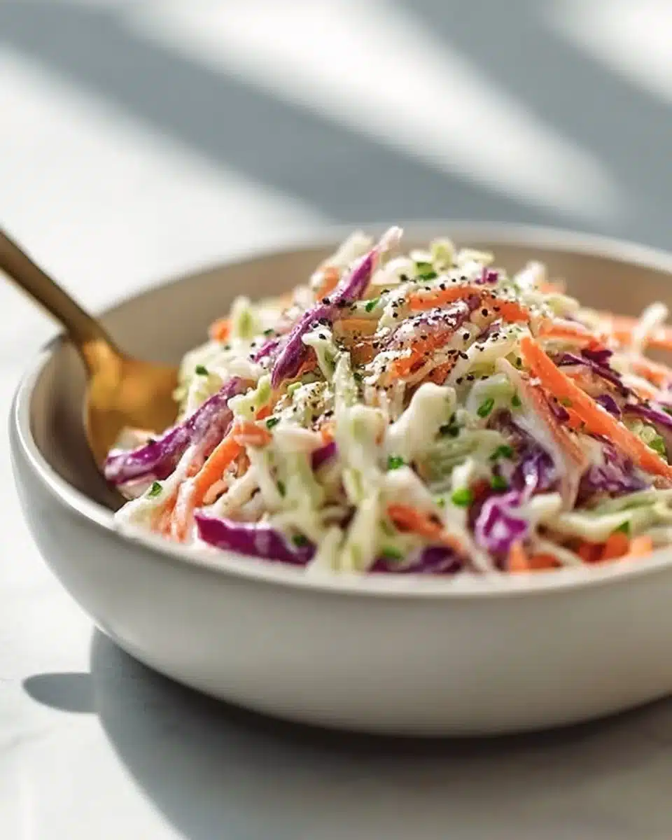 Creamy and tangy coleslaw from Gordon Ramsay's easy recipe