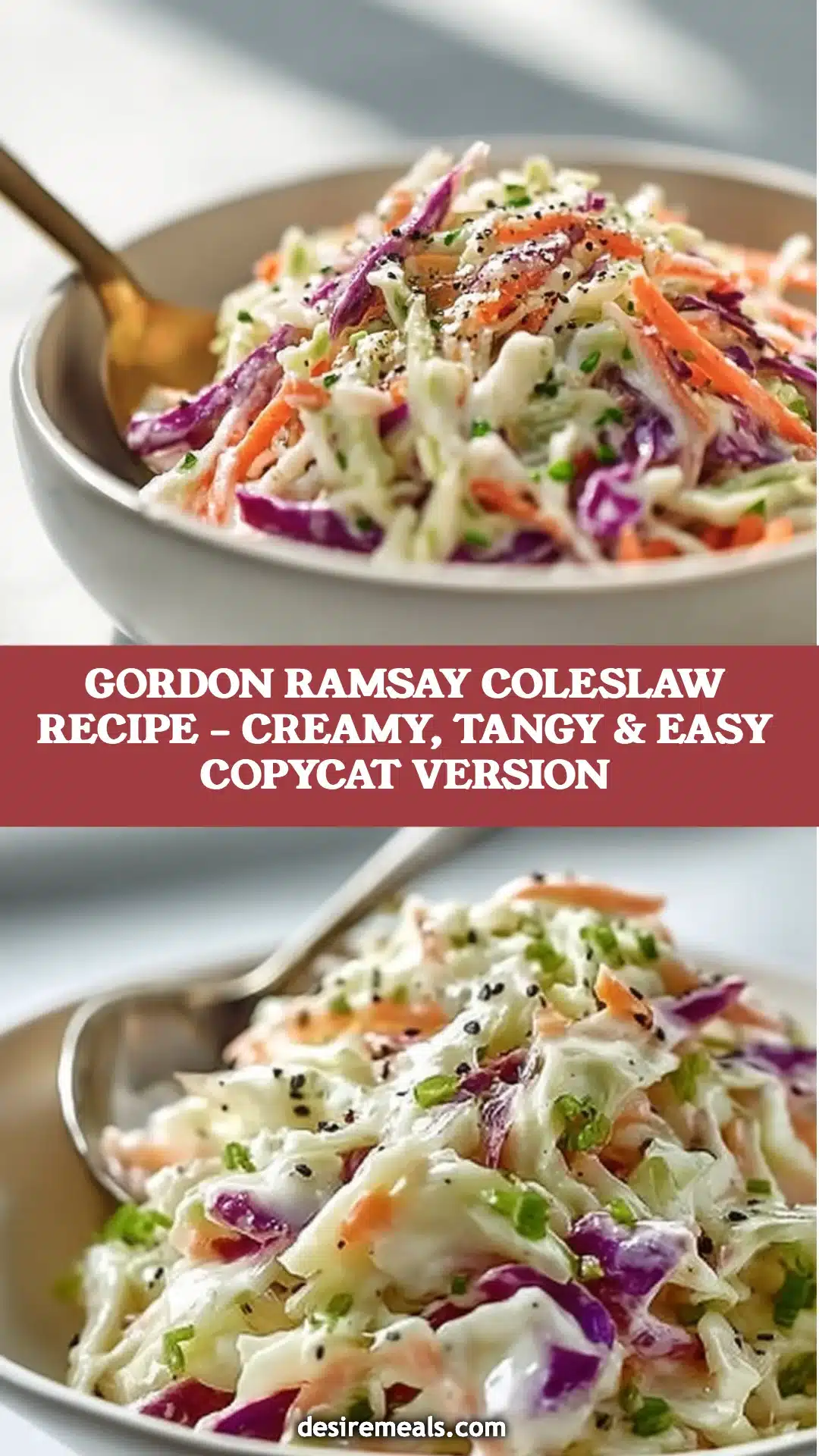 Gordon Ramsay Coleslaw Recipe – Creamy, Tangy & Easy Copycat Version