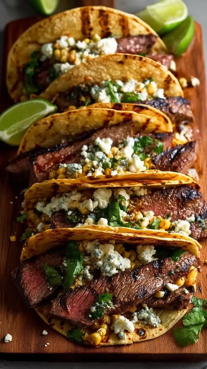 Grilled Steak Corn Tacos