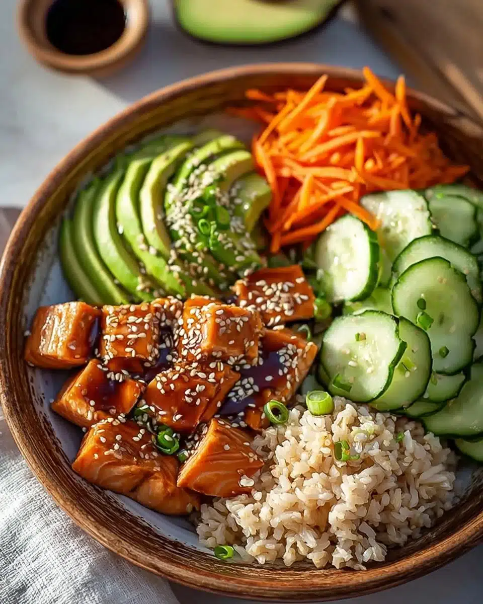 Healthy Sweet Chili Salmon Bowl Recipe