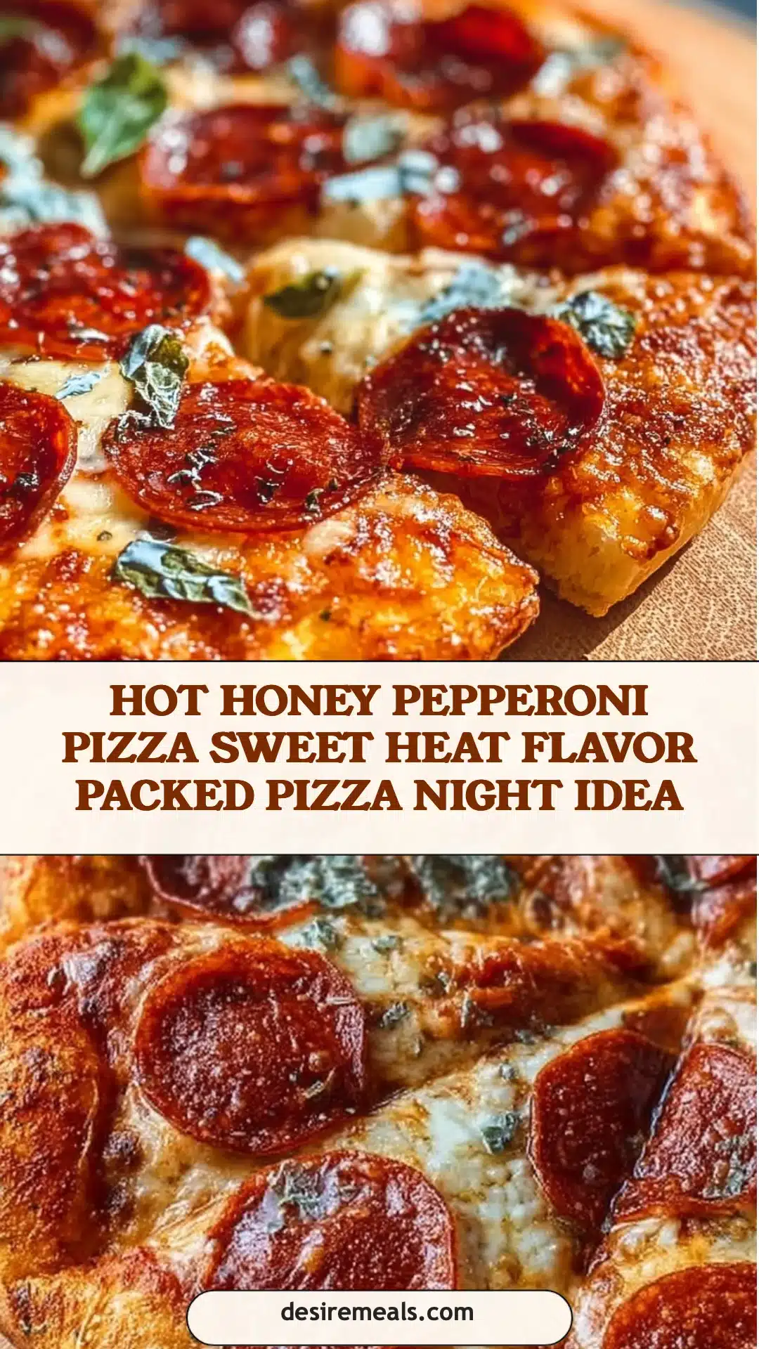 Hot Honey Pepperoni Pizza Sweet Heat Flavor Packed Pizza Night Idea