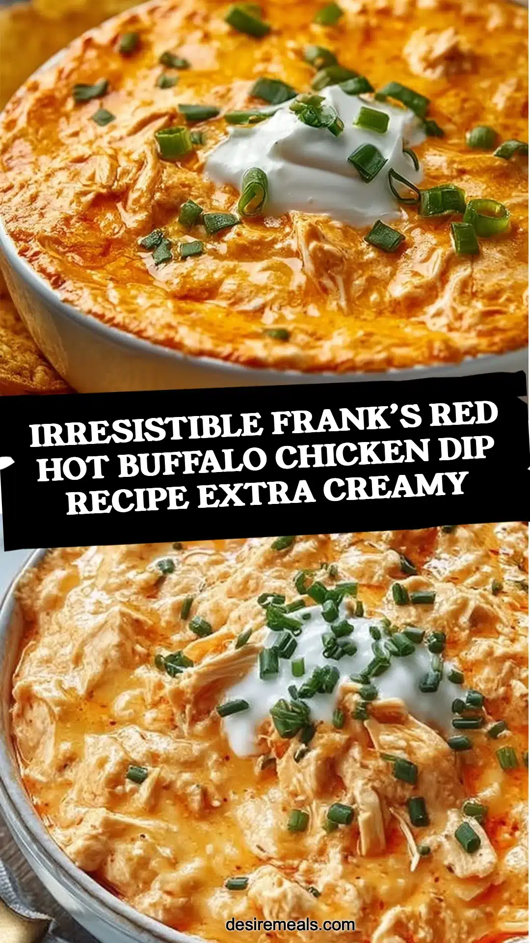 Irresistible Frank’s Red Hot Buffalo Chicken Dip Recipe extra creamy