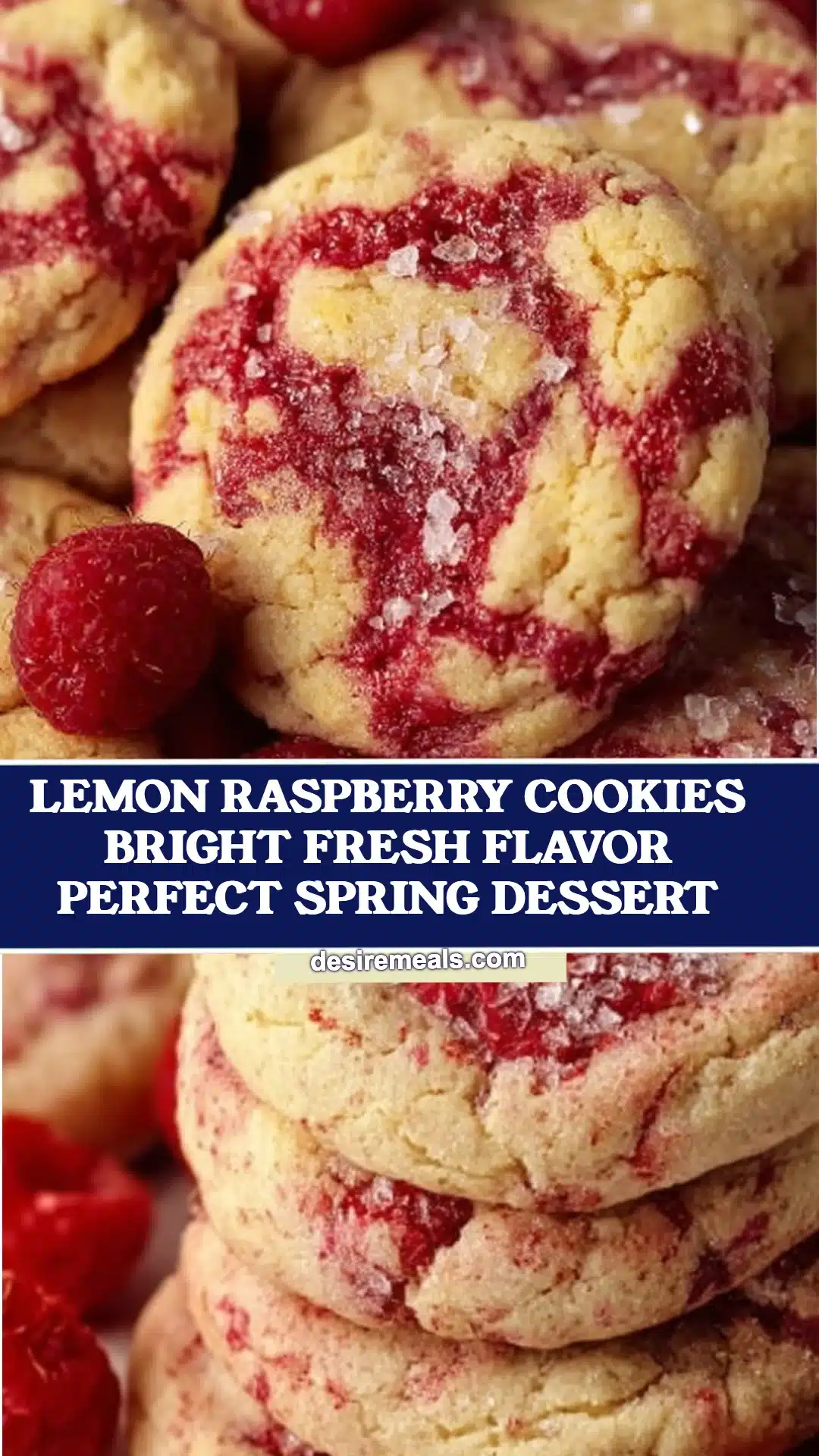 Lemon Raspberry Cookies Bright Fresh Flavor Perfect Spring Dessert
