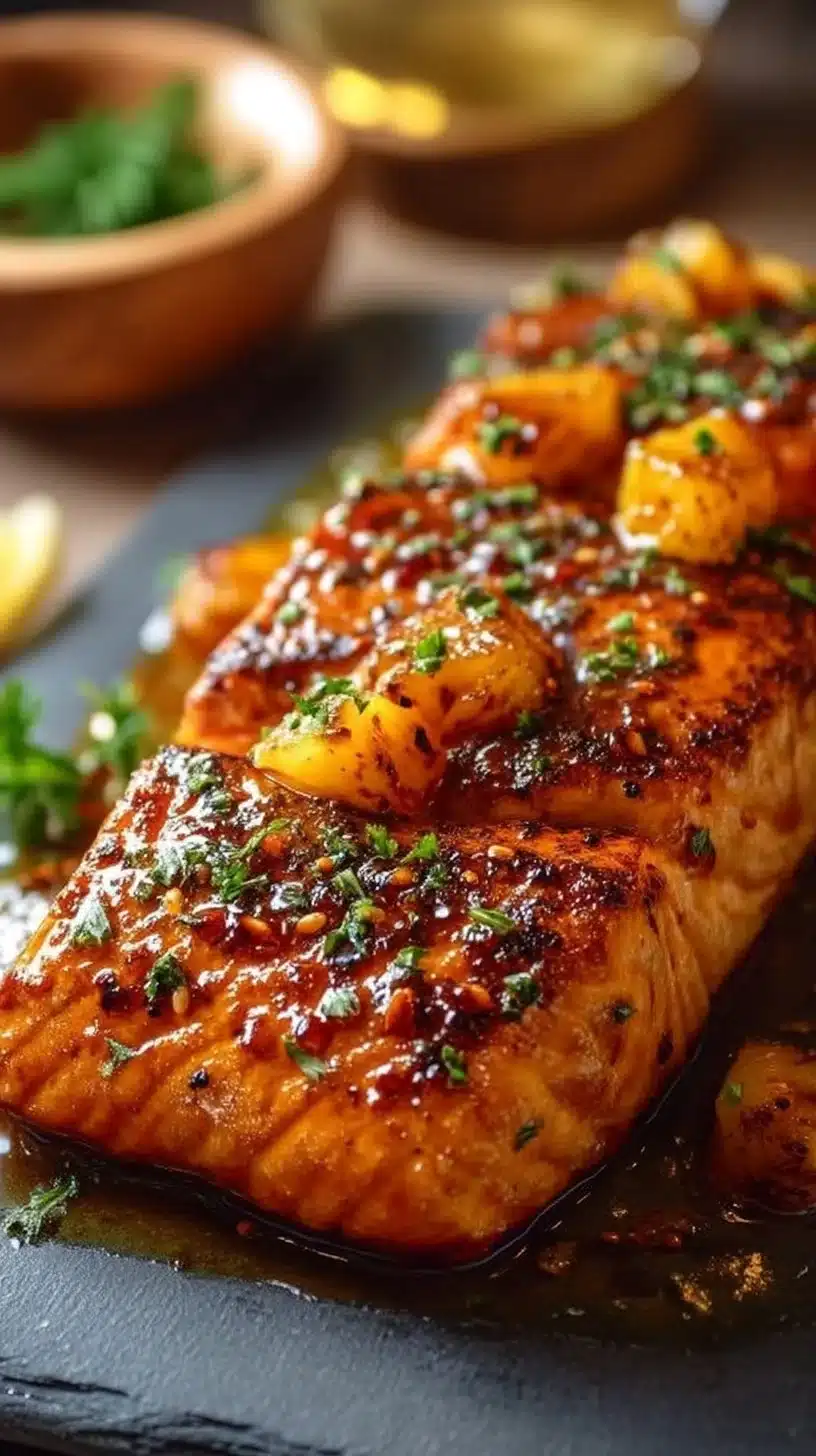 Pineapple Glazed Salmon