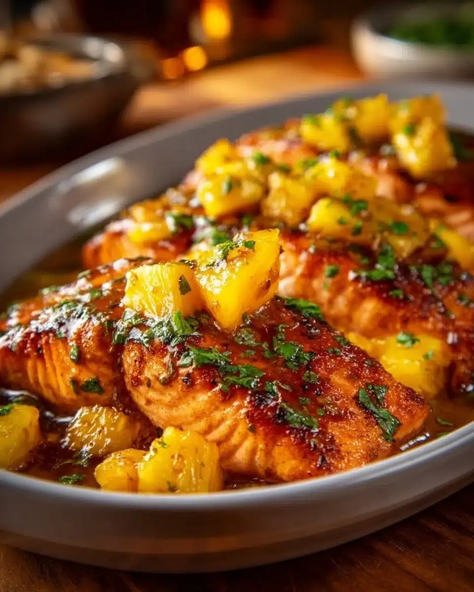 Pineapple Glazed Salmon