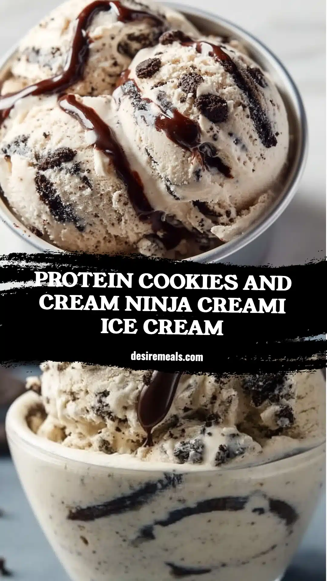 Protein Cookies and Cream Ninja Creami Ice Cream