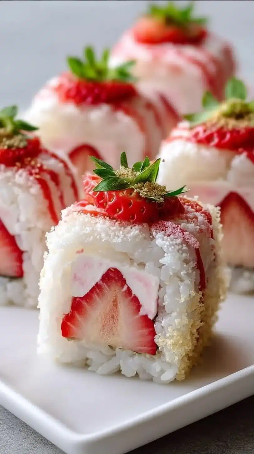 Strawberry Shortcake Sushi
