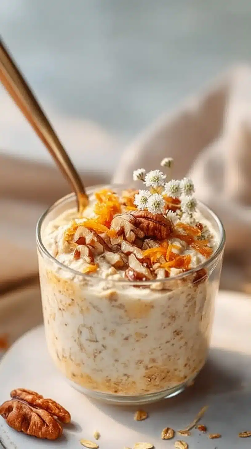 Tasty Carrot Cake Overnight Oats