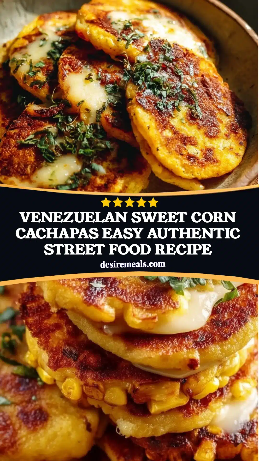 Venezuelan Sweet Corn Cachapas Easy Authentic Street Food Recipe