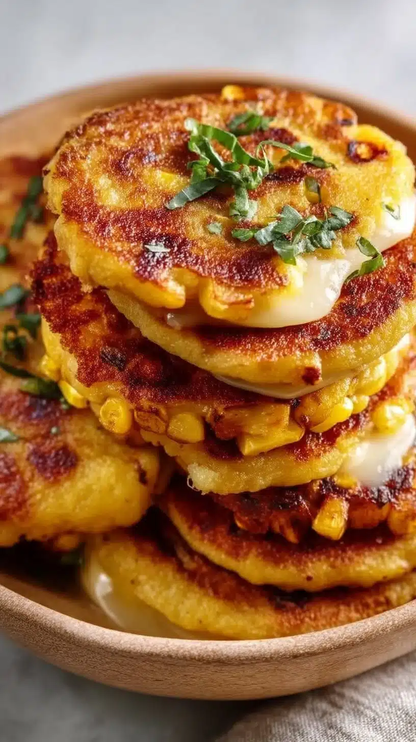 Venezuelan Sweet Corn Cachapas