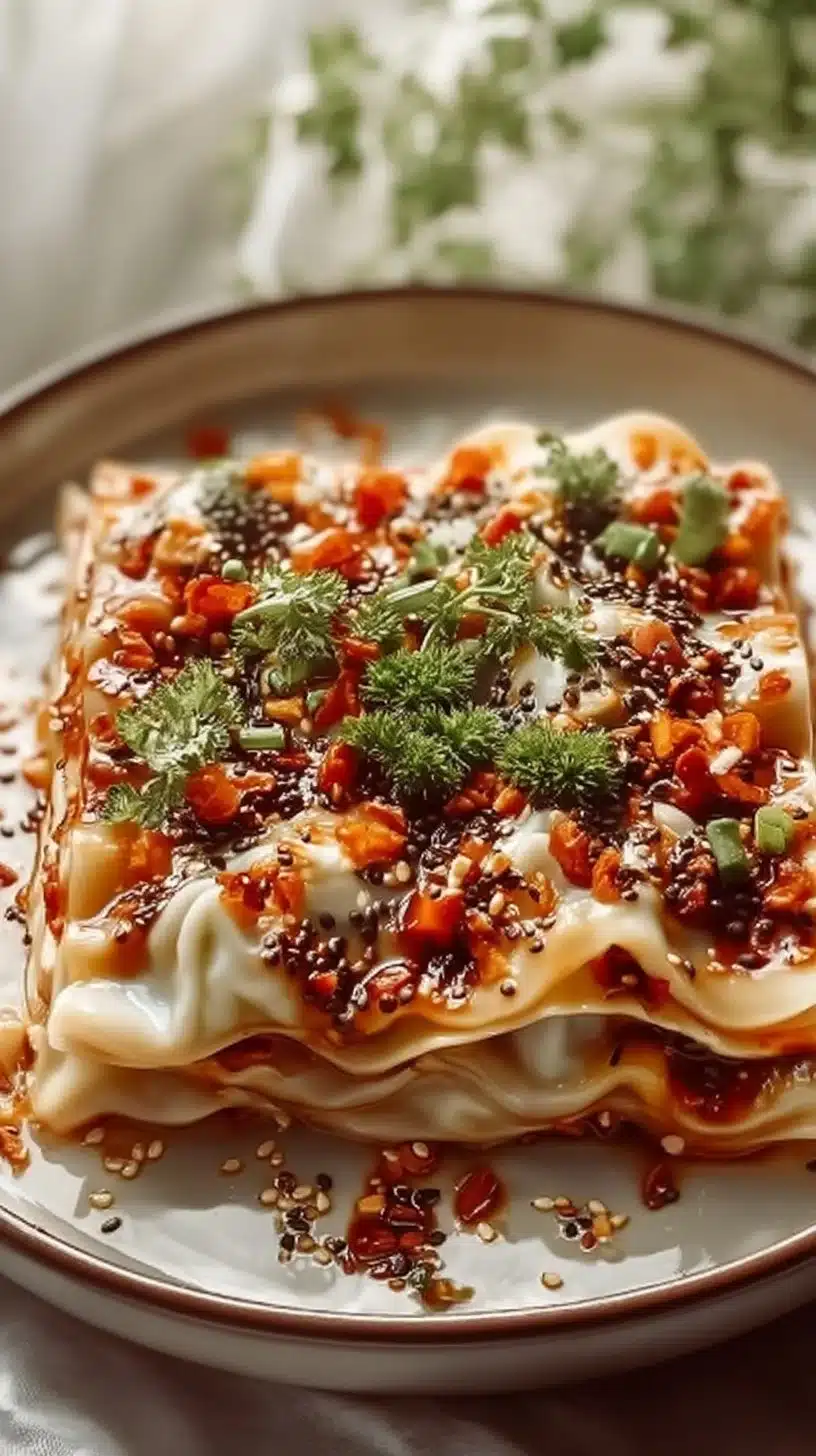Viral Dumpling Lasagna Recipe